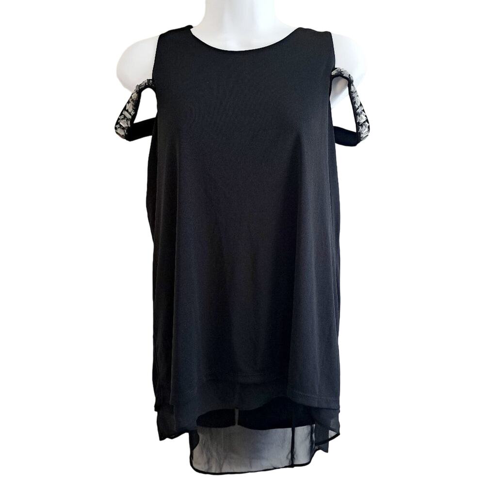Worthington Cold Shoulder Gemstone Top